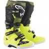 BOTTES MX ALPINESTARS TECH7 JAUNE FLUO MILITARY VERT NOIR