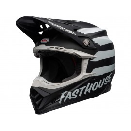 CASQUE CROSS BELL MOTO-9 MIPS FASTHOUSE SIGNIA 2021 NOIR/BLANC MAT DUP'MX