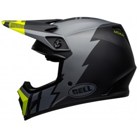CASQUE CROSS BELL MX-9 MIPS STRIKE 2021 GRIS/NOIR/JAUNE FLUO MAT DUP'MX