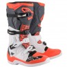 BOTTES MX ALPINESTARS TECH5 BLANC/GRIS/ROUGE FLUO 2021