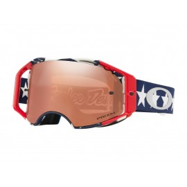 MASQUE MX OAKLEY AIRBRAKE 2021 TROY LEE DESIGNS LIBERTY ROUGE BLANC BLEU PRIZM BLACK IRIDIUM