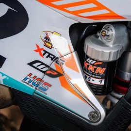PROTECTIONS DE PLAQUES LATERALES TRANSPARENTES POLISPORT KTM EXC/EXC-F 20- ET SX/SX-F 19-20