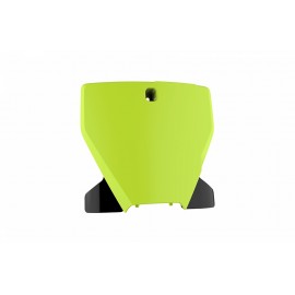 PLAQUE FRONTALE JAUNE FLUO/NOIR POLISPORT HUSQVARNA