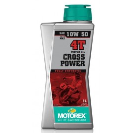 HUILE MOTOREX CROSS POWER 4T 100% SYNTHETIC SAE 10W/50 1L DUP'MX