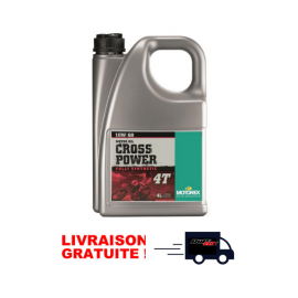 HUILE MOTEUR MOTOREX CROSS POWER 4T 100% SYNTHETIC SAE 10W/60 4L DUP'MX