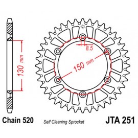 COURONNE JT RACING YAMAHA YZ/YZF