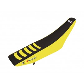 HOUSSE DE SELLE BLACKBIRD DOUBLE GRIP 3 NOIR JAUNE RM-Z250 19-22 RM-Z450 18-22
