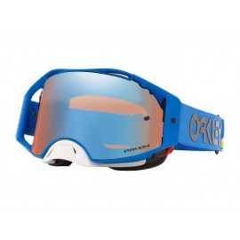 MASQUE MX OAKLEY AIRBRAKE 2021 HERITAGE STRIP BLEU ECRAN PRIZM SAPPHIRE IRIDIUM