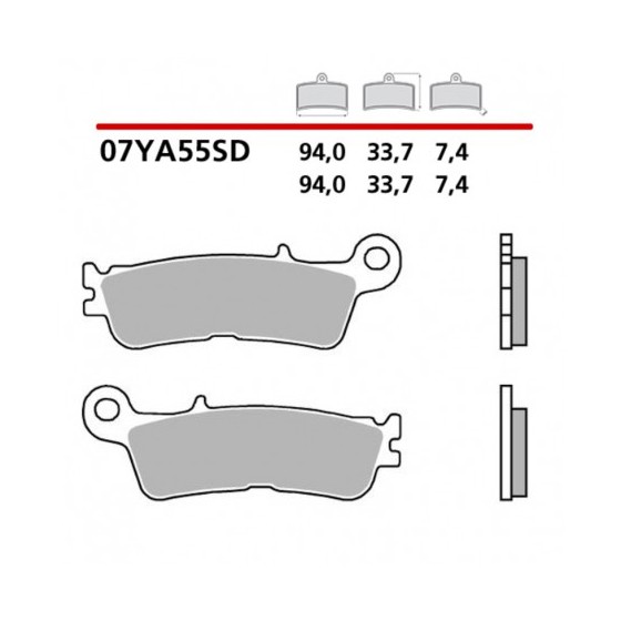Plaquettes de frein brembo 07YA55SD