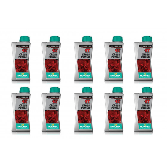 HUILE MOTEUR MOTOREX CROSS POWER 4T 100% SYNTHETIC SAE 10W/50 4L