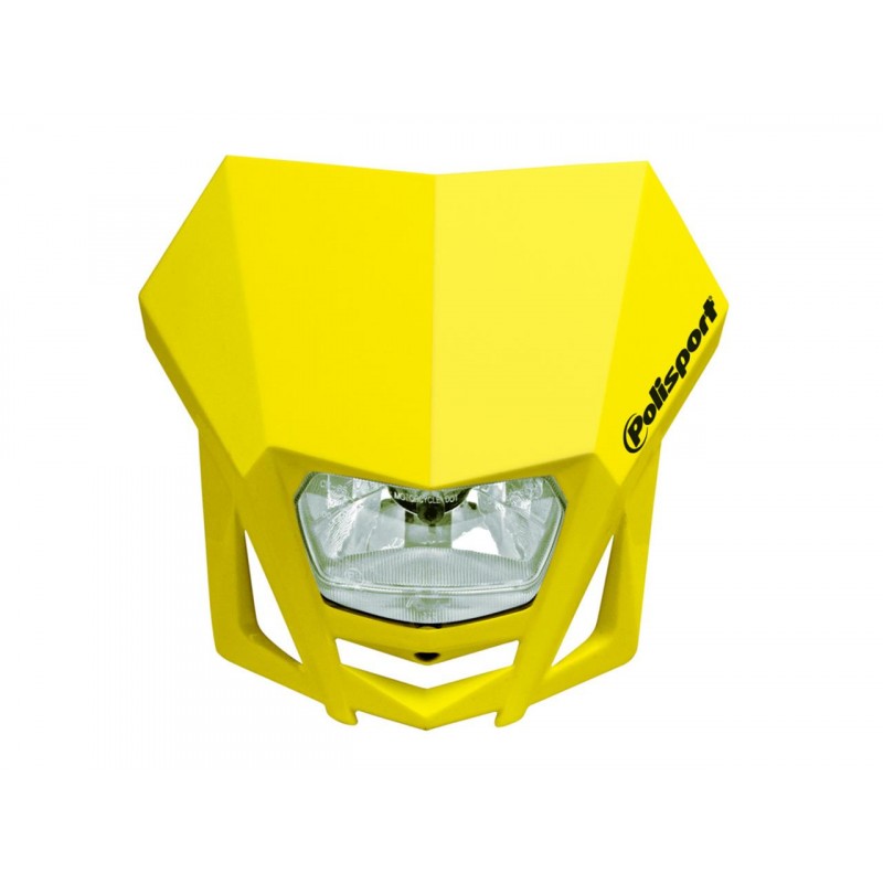 Plaque Phare Tête de fourche FIREFLY Enduro Cross Moto  35W  Homologué Jaune RM