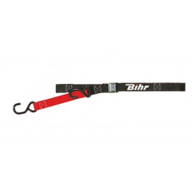 SANGLES BIHR BICOLORE NOIR-ROUGE/2 BOUCLES DUP'MX
