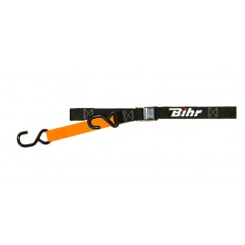SANGLES BIHR BICOLORE NOIR-ORANGE/2 BOUCLES DUP'MX