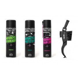 KIT ENTRETIEN MOTO MUC-OFF MULTI PACK