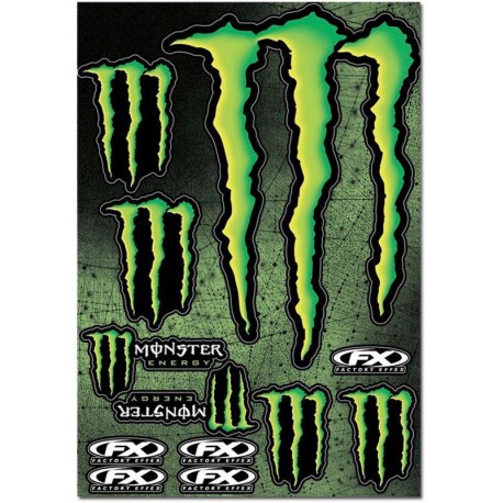 Planche Stickers Monster Energy