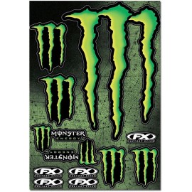PLANCHE DE STICKERS MONSTER ENERGY XL DUP'MX