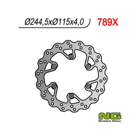 DISQUE PETALE ARRIERE FIXE NG WR125, 250, 250F, 426F