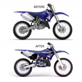 KIT PLASTIQUES RACETECH YZ125/250 02-14 RESTYLÉ 15/16