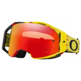 MASQUE MX OAKLEY AIRBRAKE 2021 HIGH VOLTAGE JAUNE ROUGE PRIZM TORCH IRIDIUM