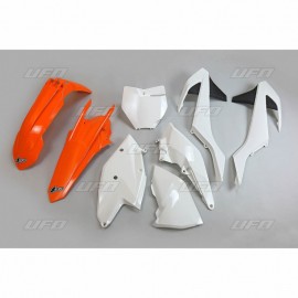 KIT PLASTIQUES UFO KTM SX/SXF 16-18 COLORIS ORIGINE 17