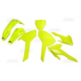 KIT PLASTIQUES UFO HUSQVARNA JAUNE FLUO TC 125 et FC 16-18