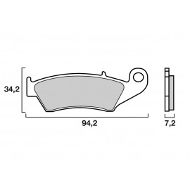 PLAQUETTES AVANT BREMBO 07KA17SD