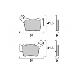 PLAQUETTES ARRIERE BREMBO 07BB27SD