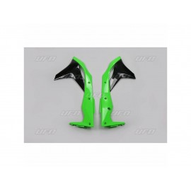 OUIES RADIATEUR UFO NOIR/VERT KAWASAKI KXF 250 17-18