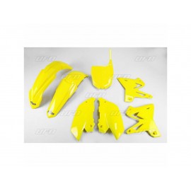 KIT PLASTIQUES UFO YZ 125-250 02-14 REPLICA 4T RESTYLE JAUNE