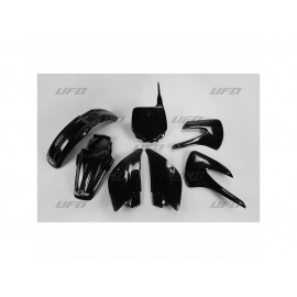 KIT PLASTIQUES UFO KX85 10 NOIR DUP'MX photo non contractuelle