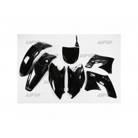 KIT PLASTIQUES UFO KX250F 09-10 NOIR DUP'MX photo non contractuelle