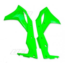 OUIES RADIATEUR UFO VERT FLUO KAWASAKI KXF 250 17-18