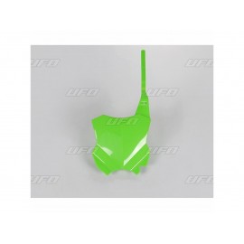 PLAQUE FRONTALE UFO VERTE KAWASAKI KXF 250 17-22 & KXF 450 16-22