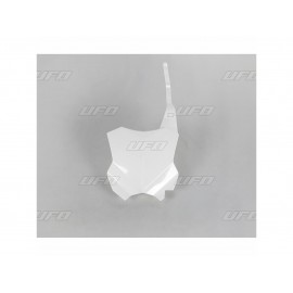 PLAQUE FRONTALE UFO BLANC KAWASAKI KXF 250 17-18 & KXF 450 16-18