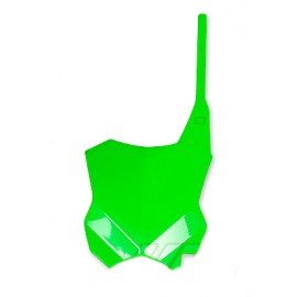 PLAQUE FRONTALE UFO VERTE FLUO KAWASAKI KXF 250 17-22 & KXF 450 16-22