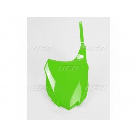 PLAQUE FRONTALE UFO VERTE KAWASAKI KXF 250 13-16 & KXF 450 13-15