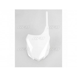 PLAQUE FRONTALE UFO BLANC KAWASAKI KXF 250 13-16 & KXF 450 13-15