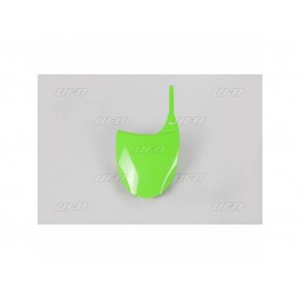 PLAQUE FRONTALE UFO VERT KAWASAKI KXF 450 09-12