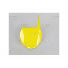PLAQUE FRONTALE UFO JAUNE SUZUKI RM 125/250 01-08 & RMZ 250 07-09 & RMZ 450 05-07