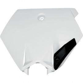 PLAQUE FRONTALE UFO BLANC KTM SX 85 04-12