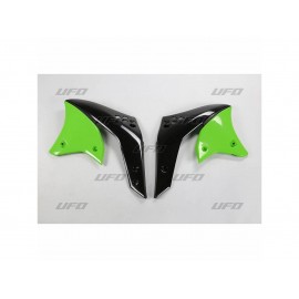 OUIES RADIATEUR UFO NOIR/VERT KAWASAKI KXF 250 06-08