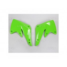 OUIES RADIATEUR UFO NOIR/VERT KAWASAKI KXF 250 04-05