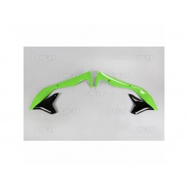 OUIES RADIATEUR UFO NOIR/VERT KAWASAKI KXF 450 16-18