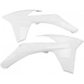OUIES RADIATEURS UFO BLANCHES KTM SX/SXF 11-12 & EXC 12-13