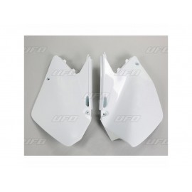 PLAQUES LATERALES UFO BLANC SUZUKI RM 125/250 06-08