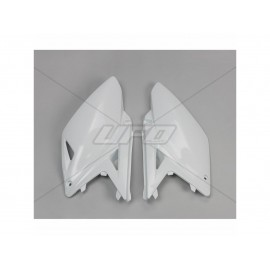 PLAQUES LATERALES UFO BLANC SUZUKI RMZ 250 10-18