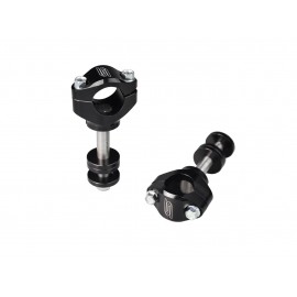 PONTETS DE GUIDON SCAR Ø28.6 NOIR