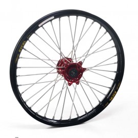 Roue avant complète Hann Wheels 21x1.60 jante noire/moyeu rouge Honda CRF et CR