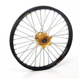 Roue avant complète Hann Wheels 21x1.60 jante noire/moyeu or Suzuki RMZ 250/450
